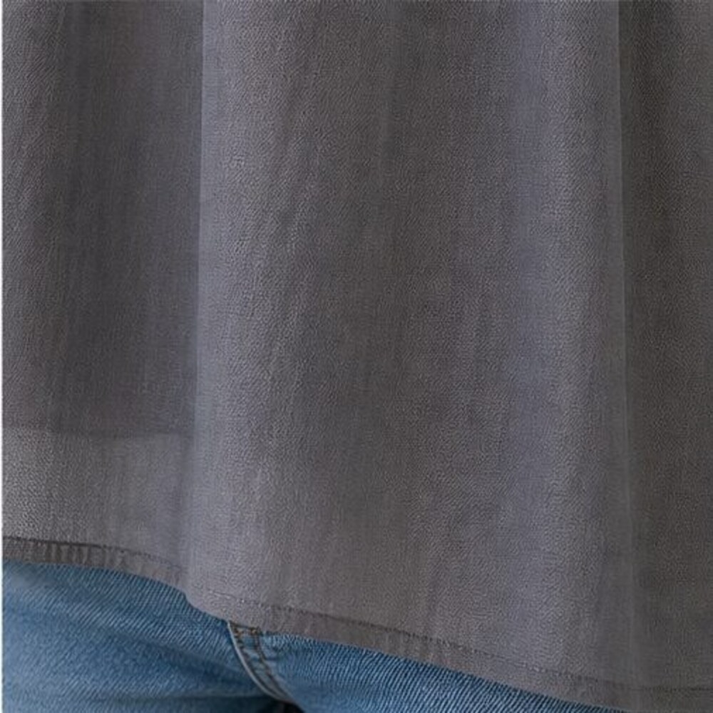 Gray Smocked Top - Picture 6 of 6
